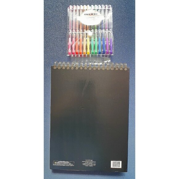 Bee Creative 9 X 12 Sketchbook Set 12 Gel Pens & Fun Stickers Artist Gift Crafts - Picture 4 of 11